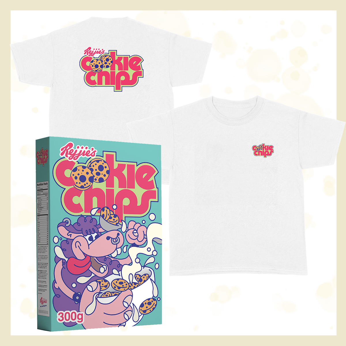 Cookie Chips Cereal + White Tee